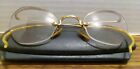 Vintage B l 12kt Gf Eye Glasses W  Case Hexagon Gold Filled Frames Spectacles