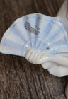Antique German Porcelain Flapper Half Doll Pin Cushion 4345
