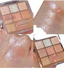 Dikalu 9-color Eye Shadow Palette     Glitter Pearly Eyeshadow Palette