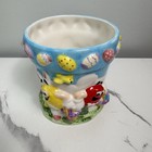 M m s Ceramic Easter Flower Pot Mars Vintage Planter 5 5 
