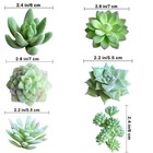 Realistic Flocked Artificial Succulents Mini Fake Plants For Garden Craft