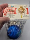 Walco Pearl Draped Dandy Royal Blue Satin Vtg Sequin Bead Christmas Ornament Kit