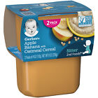 Gerber Apple Banana With Oatmeal Cereal Baby Food Non Gmo - 2 Ct - Pack Of 4