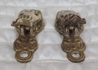 2-vintage Brass  Victorian Style Hand Letter Clip Desk Paper Holder 4 3 4  Long