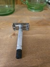 Vintage Gillette Safety Razor Blacktip - Euc Nice Collector Piece - L4