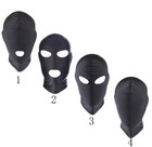 Black Mask Mouth Eye Open Head Harness Unisex Mask Cosplay Headgear Costume Usa