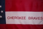 Cherokee Braves Flag - New 3x5 Polyester Historical Csa