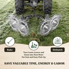 Yard Tuff Acreage Rake  Steel Tow Behind Dethatcher For Lawn   Garden  48 Inch