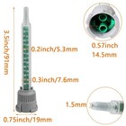 20 Pcs Mixing Nozzle Epoxy Tips Static Mixer Tube 50ml Dispenser Applicator