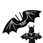 1x Bat Wings Costume Non-woven Fabric Bat Wings Halloween Costume Accessory