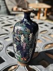 Japanese Cloisonne Vase Signed Ota Kichisaburo Japan Meiji Miniature