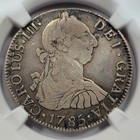 1785 Ng Guatemala Silver 2 Reales Ngc Vf20 Carolus Iii Scarce Type Rare  v584