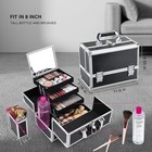 Joligrace Makeup Train Case Professional Cosmetic Box Travel Organizer With  