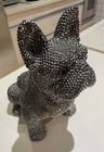 Rhinestone 11 5  French Bulldog Pop Art Sculpture Bling Bank Preowned