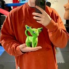 Pokemon Shiny Espeon Plush Toy 7  Green Psychic Type Eeveelution Eevee