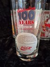 Set Of 5 Vintage Coca Cola Christmas Santa Celebrating 100 Years Glass 