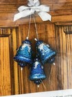Sunrise Sequin Ornament Kit Azure Bells - Blue - Makes 3 - Herrschners  -m