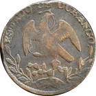 Mexico State Coppers 1 4 Real Durango 1858  One Year Type  Km  347