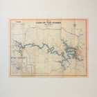1936 Lake Of The Ozarks Map   Resort Guide Vintage Folding Map Bagnell Dam