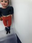 11    Antique Vintage Japan Celluloid Molded Football Player Cloth Body Doll  o