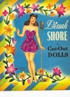 Vintage Uncut 1943 Dinah Shore Paper Dolls gorgeous rare  1 Top Reproduction
