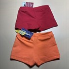 Capezio New Girls boy Cut low Rise Dance Gymnastics Shorts Sz Ic 6-7 Lot Of 2