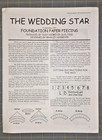 The Wedding Star Judy Niemeyer- Foundation Paper Piecing Quilt Pattern 54 x 54 