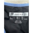 Forever 21 Black Sports Bralette With Light Blue   Neon Yellow Accents