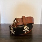 Smathers   Branson Pirate    jolly Roger    Children   s Golf Belt Sz Medium