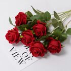 New 20pcs Red Silk Roses Artificial Flowers Realistic Bouquet Home Decor Wedding