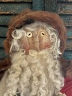 Ooak Handmade Primitive Santa Doll Folk Art Americana Santa Pre-owned Vtg