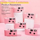 6 Pack Disposable Cameras - 35mm Single Use With Flash  Black   White Film Fo   