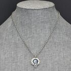B Israel Handcrafted Sterling Silver Spiral Kyanite Bead Pendant Necklace
