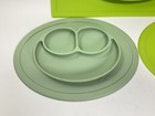 Ezpz Mini Happy Mat Green Placemat Silicone Baby Toddler Feeding Mat Set Of 3