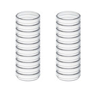 10 Pack Sterile Thick Plastic Petri Dishes With Lid  90mm Dia X 15mm  Designed F