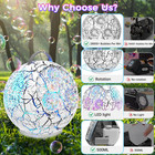 Weilim Spherical Led Bubble Machine For Kids  45   360   Rechargeable Blower 