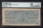 T-66 1864  50 Csa Confederate States Of America Note Pmg Uncirculated-62