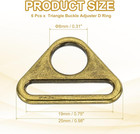 Triangle Buckle Adjuster D Ring  Metal Triangle Buckles With Bar Swivel Clip For