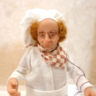 Dollhouse Miniature Man Doll Baker Hand Sculpted