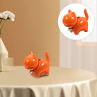 1pc Ceramic Tiny Cat Figurine Mini Cat Tea Pet Desktop Small Cat Statue Kitten