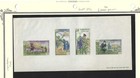 Laos- Scott 84b- Scarce Imperforate Singles- Vf- Exf Mnh Set