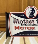 Mother Penn Motor Oil Flange Sign Double Sided Vintage Style Wall Decor
