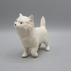 Vintage White Persian Kitten Kitty Cat Figurine Mini 3 Inches Tall