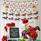 Kentucky Derby Decorations  Pre-strung Kentucky Derby Banner Horse Racing Banner