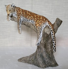 North Light   Wade  Rare Leopard Reclining In Tree Figurine