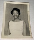 Rare Antique Vintage African American Beautiful Black Woman Snapshot Photo  1959
