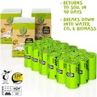 Planet Poop Home Compostable Dog Poo Bags  180 Bags On Refill Rolls For Dogs  Un