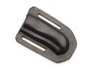 Custom Handmade Leather Geniune Vertical Sheath Folding Pocket Knife Buck 110