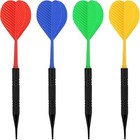 12 Pcs Soft Tip Darts Bar Dart Plastic Tip Darts Set Attach Extra 100 Black 2