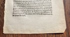 1537 Bible Leaf    book Of Paul    Commentary - Rag Paper - France 4x3    Manuscript